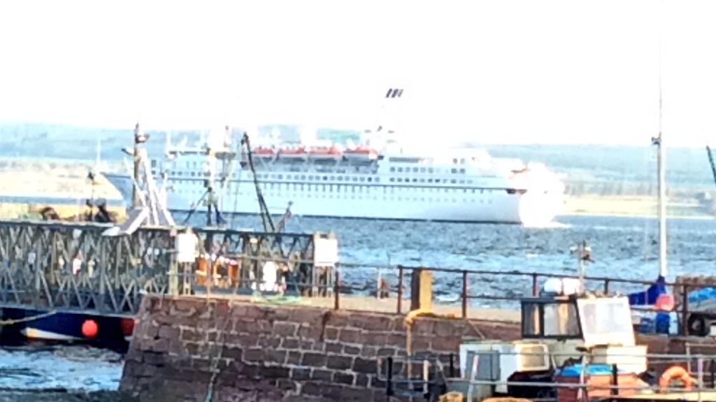 The Astor cruise ship coming in to Invergordon this morning http://t.co/YVCb32L8l4